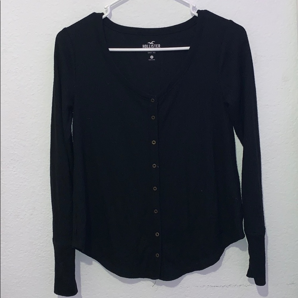 Hollister long sleeve button up top